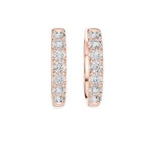 0.7 CT Lab Diamond & Moissanite Earrings VVS-VS EF Clarity 18KT, 14KT, 10KT Gold & 925 <b>Silver</b> Rose, Yellow, White Gold - Product Image 2