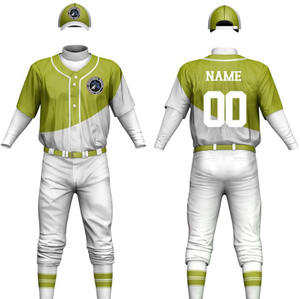 Maillot de baseball uni imprimé avec design personnalisé pour hommes, nouveaux vêtements de sport, uniformes sublimés, ensemble chemise et pantalon de baseball - Product Image 4