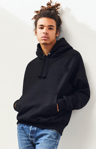 Sweat à capuche d'hiver personnalisable en molleton 100 % coton pour homme, coupe oversize avec épaules tombantes et poche, vente en gros - Product Image 6