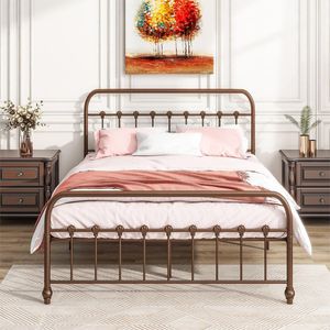 Cadre de lit en laiton artisanal pour une décoration de chambre à coucher haut de gamme avec une construction solide et un attrait traditionnel - Product Image 4