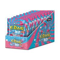 Caramelos Coreanos Yum'z Bites Multicolores en Forma de Palo, 50g, Sabor Frutal, en Bolsa de 18 Unidades, Superventas