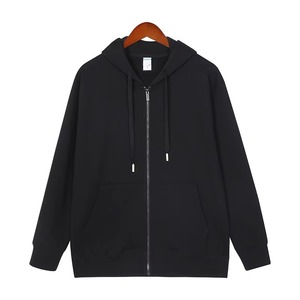 Sweat à capuche pour hommes de haute qualité 100% coton avec fermeture éclair surdimensionné Streetwear lourd brodé personnalisé avec logo essentiel vente en gros - Product Image 5