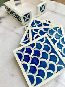 Posavasos de Lujo BURAQ HANDICRAT Hechos a Mano con Incrustaciones de Hueso, Estilo Animal, Duraderos, Diseño Personalizado, Colores Disponibles para Bodas y Festividades - Product Image 4