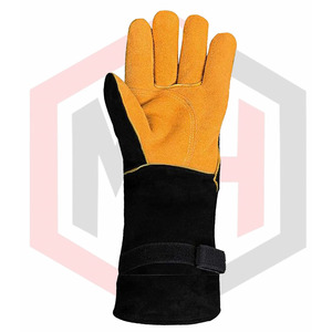 Gants en cuir de soudage TIG de qualité supérieure résistants à la chaleur, légers, meilleurs matériaux naturels pour la conception de logos, gants en cuir de vachette - Product Image 6