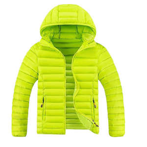 เสื้อแจ็คเก็ตพัฟเฟอร์ผู้ชายสำหรับฤดูหนาว คอตั้ง ผ้าแคนวาสหนา สไตล์ลำลอง โลโก้ด้านหน้า รับผลิตตามสั่ง ขายส่ง - Product Image 4