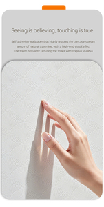 Plaster Texture <strong>Peel</strong> <strong>and</strong> <strong>Stick</strong> <strong>Wallpaper</strong> 60cm, Waterproof, Anti Moisture, Eco Safe, Quick Install for Rental - Product Image 6