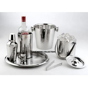 Factory Wholesale Gold Plated Metal Barware Set Handcrafted Bar Accessories Including For Champagne <b>Ice</b> <b>Bucket</b> & Tools - Product Image 2