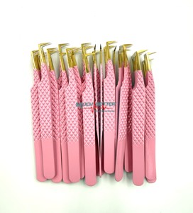 Meilleures pointes de fibres Pince à épiler professionnelle pour une adhérence parfaite aux cils Ne glisse jamais Même les cils de 0.03mm Coude à 90 degrés - Product Image 3