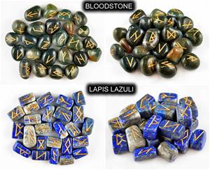 25pcs Naturel Sept Chakra Rune Ensembles Doré Gravé Symbole Reiki Tumbled Rune Guérison Cristal Lâche Cabochon Rouge Pierre Précieuse - Product Image 3