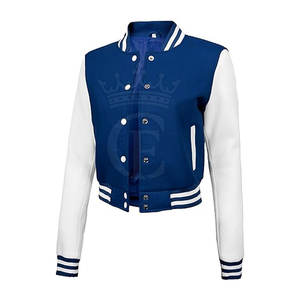 Chaqueta de Letterman corta de material duradero, chaqueta de Letterman corta cómoda, chaqueta de Letterman corta para invierno - Product Image 1