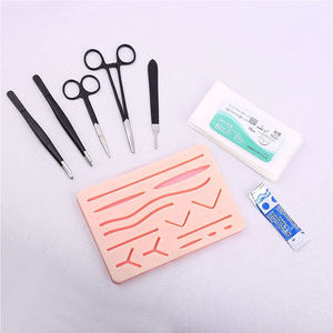Kit de pratique manuel SET 6 en acier inoxydable pour sutures cutanées, couche de maille verticale, 2026, pour étudiants en médecine, vétérinaires, infirmières - Product Image 3