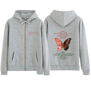 Sudadera con capucha de lana de algodón para mujer, Sudadera con capucha cómoda con cierre de cremallera para Otoño Invierno, ropa cálida, entrenamiento de gimnasio o uso de viaje - Product Image 3