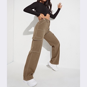 tactical Pants Multi-pocket <b>Trousers</b> For women Multi-bag Overalls Wear Resistant Tactical Cargo Pants women cargo pants - Product Image 3