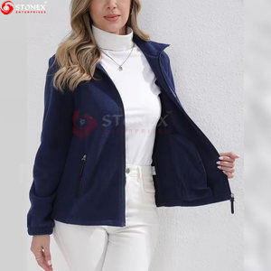 Veste en laine tricotée pour femmes, écologique, coupe-vent, grande taille, chaude, légère, respirante, couleur polaire, fermeture éclair, vente chaude - Product Image 5