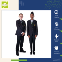 Personalización posible para pantalones casuales ajustados con parte delantera plana uniforme escolar juvenil para niños y niñas a precio competitivo