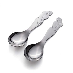Ensemble de serveurs à salade classiques en acier inoxydable, conçu pour un usage quotidien, avec une construction robuste et une fonction de service fiable - Product Image 4