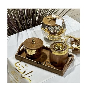 Dukhoon Burner mabkhara ไม้และเหล็กที่มีการประดิษฐ์ตัวอักษรทำงานสี่เหลี่ยม - Product Image 6