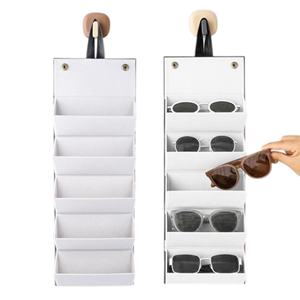 Porte-lunettes mural élégant en cuir, design français FD0000155, pour la présentation dans le salon - Product Image 2