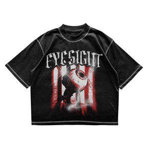 T-shirts graphiques Y2KTee, t-shirts vintage surdimensionnés, streetwear décontracté, t-shirts à manches longues à double couche délavés à l'acide pour hommes - Product Image 2