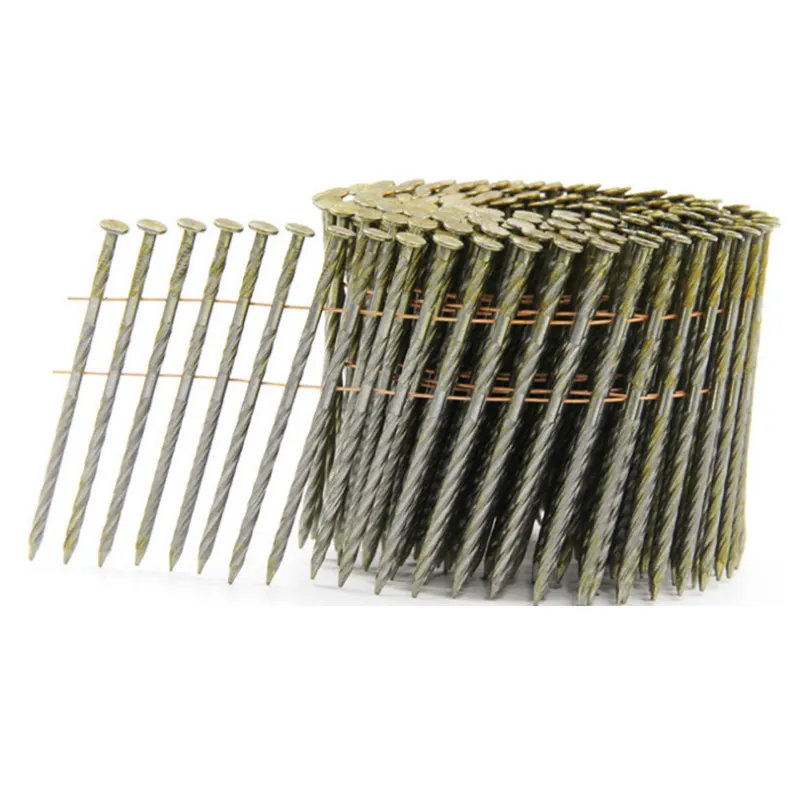 Wire Collated Siding Nails Wire Coil nails Coil Framing Flat Top Conical Top 2.1mm*38mm Nail