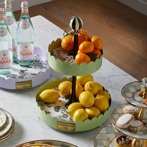 ที่ตั้งเค้กโลหะ2ชั้นวาง2025เป็นมิตรกับสิ่งแวดล้อมสำหรับงานแต่งงานอุปกรณ์ทำเค้ก - Product Image 3