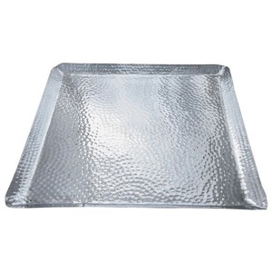 Plaque de cuisson rectangulaire en acier inoxydable, plateau alimentaire en métal poli, plaque de cuisson sans poignée pour restaurant et cuisine - Product Image 4