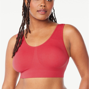 Ropa de gimnasio de alto soporte sin costuras, Sujetador deportivo de talla grande para mujer para Yoga, correr, Fitness, cómodo Sujetador deportivo acolchado para entrenamiento - Product Image 1