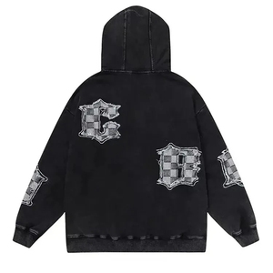 Sudadera con capucha personalizada de algodón y poliéster para hombre, sudaderas con capucha lisas de gran tamaño para deportes al aire libre, OEM, ODM, alta calidad - Product Image 4