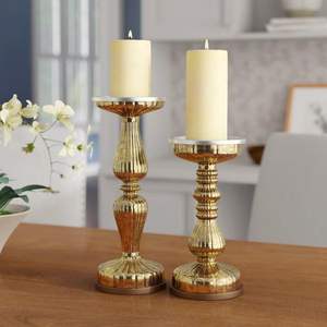 <b>Set</b> <b>of</b> 3 Size Handmade Metal Candle Holder With <b>Glass</b> Votive for Home Decor - Product Image 4