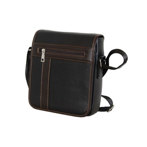 2024 Bolso de cuero genuino para hombre Estilo de negocios MOQ bajo en color negro - Product Image 1