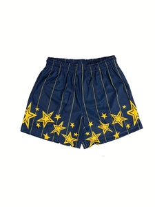 Pantalones cortos de gimnasio de alta calidad de secado rápido OEM Fitness profesional personalizado de talla grande malla Casual poliéster estampado al por mayor correr hombres - Product Image 3