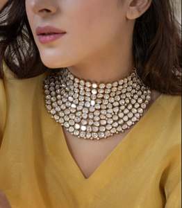 Conjunto de Collar y Aretes de Cobre Plateado con Platino de Moda, con Cristales en Forma de Lágrima para Bodas, Fiestas, Compromisos y Aniversarios - Product Image 5