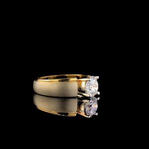 Anillo solitario de diamante cultivado en laboratorio, corte redondo, oro macizo de 10k, joyería fina, anillo de moda, proveedor mayorista en línea - Product Image 2