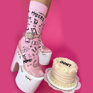 Chaussettes en coton entièrement personnalisables pour femmes et hommes, chaussettes sur mesure conçues sur mesure avec vos dessins - Product Image 6