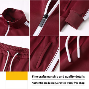 Traje de jogging con estampado de logotipo personalizado 100% algodón 2 uds chándales gruesos en blanco chándales pesados Unisex pantalones de chándal y sudaderas con capucha conjunto hombres - Product Image 6