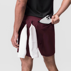 Pantalones cortos deportivos de gimnasio para hombre con logotipo personalizado de alta calidad para correr con bolsillo oculto en la espalda para hombres fabricados en Pakistán, proveedor de EE. UU. - Product Image 5