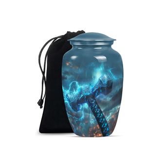 โกศใส่เถ้ากระดูกสำหรับงานศพของมนุษย์โกศสำหรับผู้ใหญ่เพศชายขี้เถ้าสีดำสำหรับพ่อขี้เถ้าแบบกำหนดขนาดได้ - Product Image 1