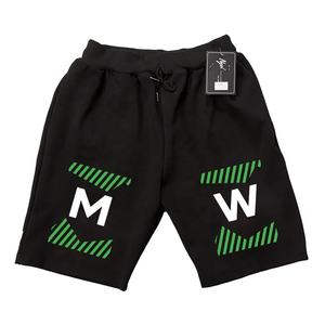 กางเกงว่ายน้ำขาสั้นสีดำแบบหลวมที่เอวทรงหลวมพอดีตัว100% ผ้าไนลอนสั่งพิมพ์โลโก้ได้ - Product Image 6