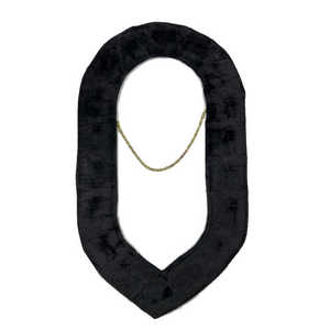 Collier d'officiers fabriqué en usine Collier de chaîne d'artisanat maçonnique en moiré d'or Collier de chaîne maçonnique Regalia - Product Image 2