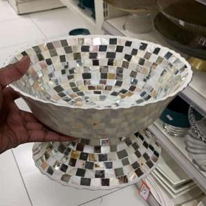 Tazón de servicio con soporte de ciervo para el hogar, cuenco de frutas y nueces para fiesta de boda, Color plateado, plato de Metal moderno, cuencos de mesa - Product Image 3