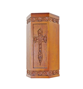 Urne de crémation souvenir pour cendres humaines Urne en bois faite à la main Souvenir en bois Urnes de crémation en gros pour cendres Design unique - Product Image 4
