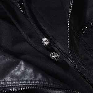 OEM vestes en cuir de haute qualité mode pour femmes manteau en cuir original logo personnalisé pour les femmes - Product Image 2