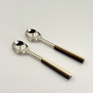 Ensemble de cuillères à glace en acier inoxydable unique pour mariage occidental, durable, miroir argenté, pour les fêtes et l'usage domestique - Product Image 4