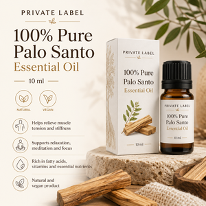 Huile essentielle de Palo Santo 100% pure, marque privée, 10 ml, OEM |   Huile Essentielle Naturelle pour Soins de la Peau et des Cheveux |   Espagne UE - Product Image 2