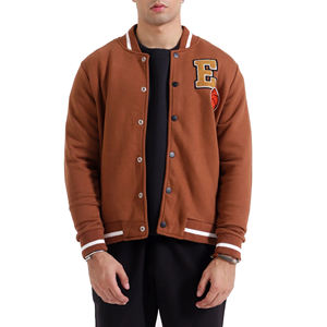 Veste Letterman avec logo personnalisé pour hommes veste universitaire en tissu de laine avec patchs de broderie vestes pour hommes, veste pour homme - Product Image 1