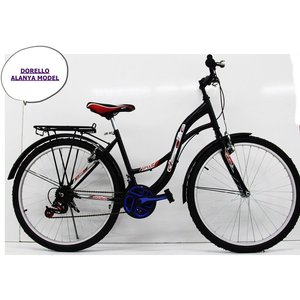 Bicicleta Urbana Dorello Bisiklet 2610 Modelo para Dama, Rin de 26 Pulgadas, con Horquilla de Acero y Aluminio, ROSA, Oferta del Día - Product Image 4