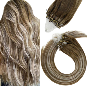 Extensions de <span class=keywords><strong>cheveux</strong></span> à micro-perles sans colle, mèches lisses pré-collées en <span class=keywords><strong>cheveux</strong></span> humains - Product Image 2