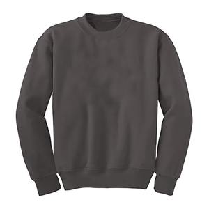 Sweat-shirt en molleton d'hiver surdimensionné à col rond personnalisé en gros pour hommes, coton biologique lourd, motif uni, OEM - Product Image 3