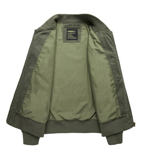 .แจ็กเก็ตบอมเบอร์ผู้ชายน้ำหนักเบาระบายอากาศได้ดีผ้าปิดซิปเต็มตัวเหมาะสำหรับชุดลำลองการเดินทางและกีฬากลางแจ้ง - Product Image 1