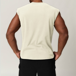 <b>Men</b> Loose Fit O-Neck Sleeveless Gym T-Shirt Casual Workout Tank Top Fitness <b>Muscle</b> Tee Summer Streetwear <b>Vest</b> - Product Image 5